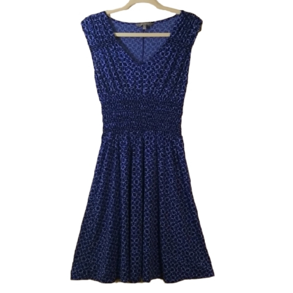 COPY - Daisy Fuentes Smocked Blue Mini Dress